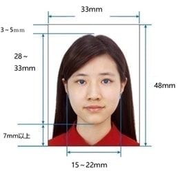 中国ビザ写真