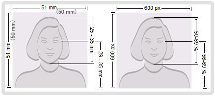 アメリカビザ写真規格
