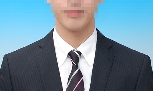 肩・ネクタイゆがみ修整見本